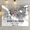 Couple Street Map Sign by Tailored Canvases