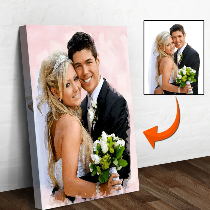 Couple Watercolor Sign II by Tailored Canvases