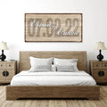 Couple Wedding Date Sign by Tailored Canvases