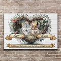 Couple Wolves Sign by Tailored Canvases