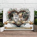 Couple Wolves Sign by Tailored Canvases