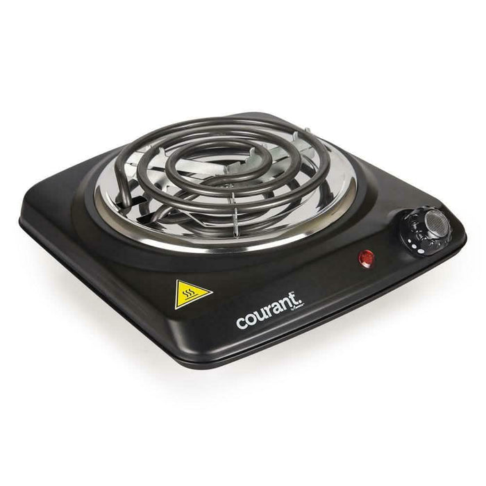 Courant 1000 Watts Electric Single Burner, Black by DailySale
