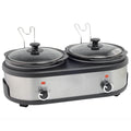 Courant 2.5 QT Double Slow Cooker - Stainless Steel by DailySale