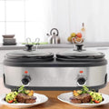Courant 2.5 QT Double Slow Cooker - Stainless Steel by DailySale
