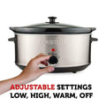 Courant 7.0 Quart Oval Stainless Steel Slow Cooker by DailySale