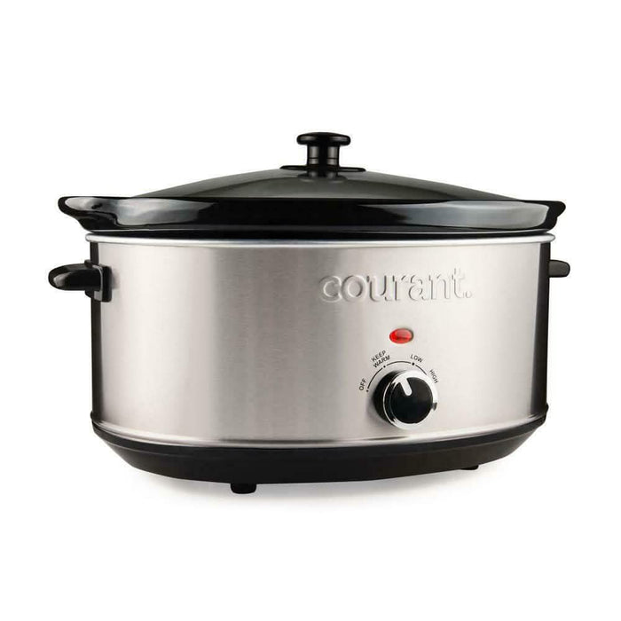 Courant 7.0 Quart Oval Stainless Steel Slow Cooker by DailySale