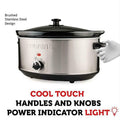 Courant 7.0 Quart Oval Stainless Steel Slow Cooker by DailySale
