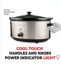 Courant 7.0 Quart Stainless Steel Oval Slow Cooker by DailySale