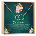 Cousins Double Circles Necklace by Dear Ava