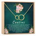 Cousins Double Circles Necklace by Dear Ava
