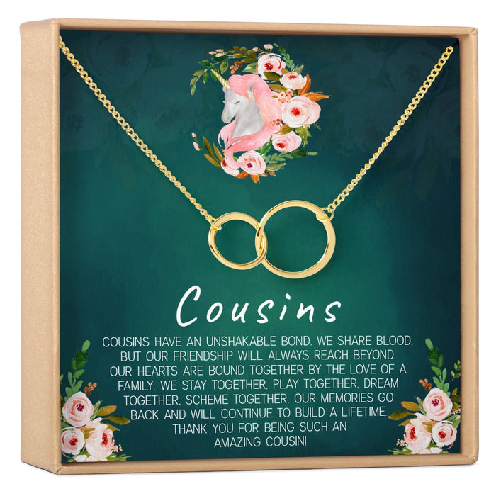 Cousins Double Circles Necklace by Dear Ava