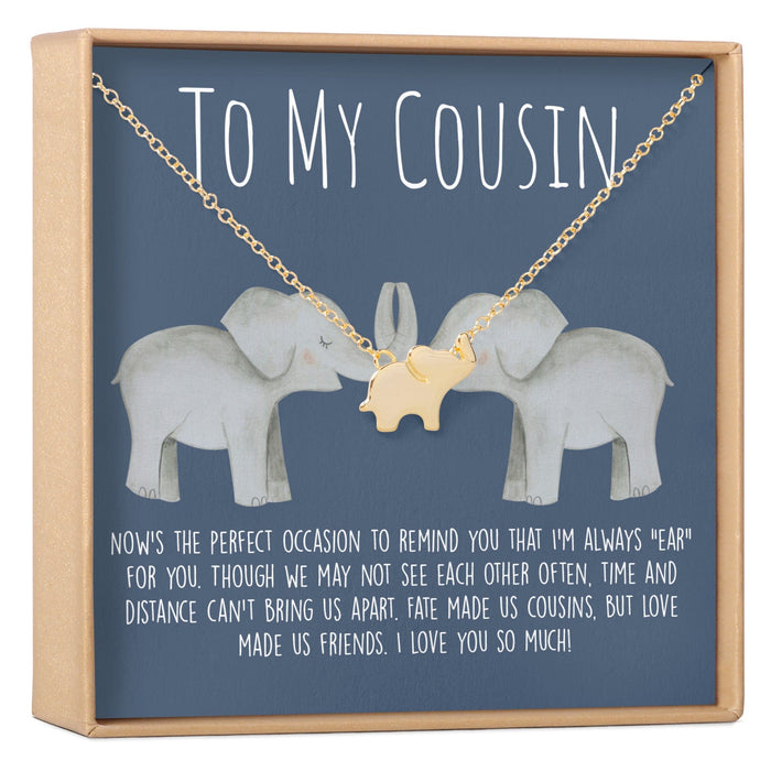 Cousins Elephant Pendant Necklace by Dear Ava