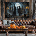 Coven of Witches Halloween Wall Art by Tailored Canvases