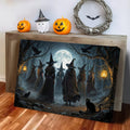 Coven of Witches Halloween Wall Art by Tailored Canvases