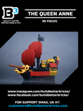 Custom Mini Queen Anne's Revenge Pirate Ship made using LEGO parts by B3 Customs