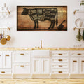 Cow Butcher Kitchen Sign II by Tailored Canvases