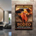 Cowboy Rodeo Bull Rider Sign by Tailored Canvases