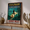Cowboy Rodeo Show Sign by Tailored Canvases