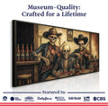 Cowboy Skeletons Western Bar Wall Art by Tailored Canvases
