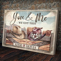 Cowboy Themed We Got This Couple Sign by Tailored Canvases