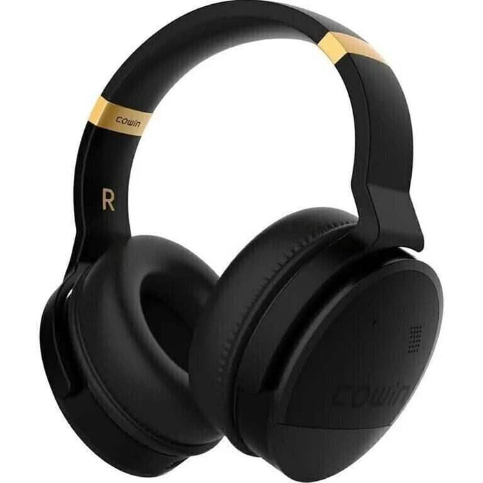 COWIN E8 Active Noise Cancelling Bluetooth Wireless Headphones Black & Gold (Refurbished) by DailySale