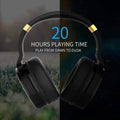 COWIN E8 Active Noise Cancelling Bluetooth Wireless Headphones Black & Gold (Refurbished) by DailySale