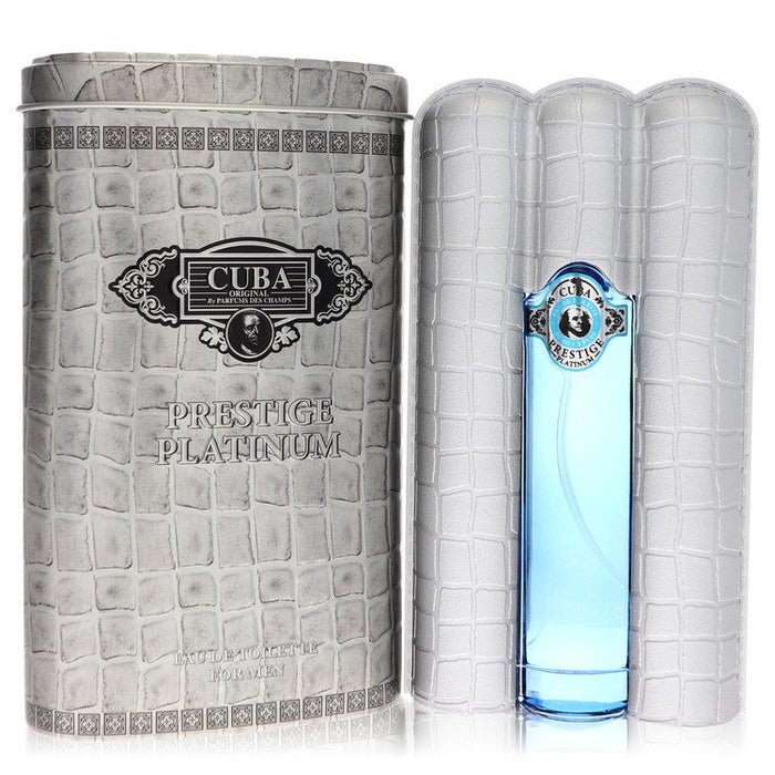 Cuba Prestige Platinum by Fragluxe Eau De Toilette Spray 3 oz for Men by Avera Group