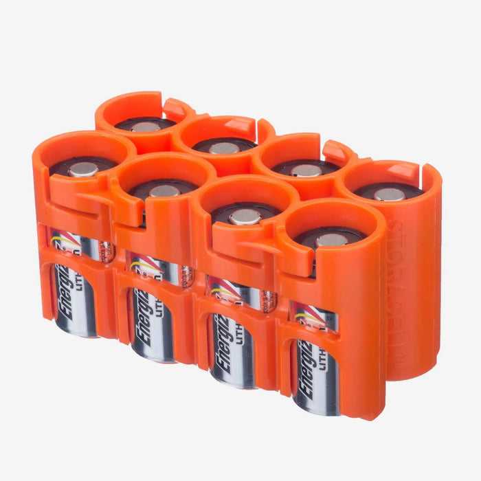 CR123 - 8 Pack (Orange) by Storacell