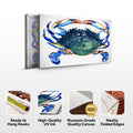 Crab Art Watercolor Canvas Wall Art by Tailored Canvases