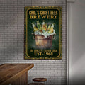 Craft Beer Brewery Sign by Tailored Canvases