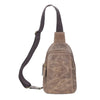 Crazy Horse Leather Compact Sling Bag for Men