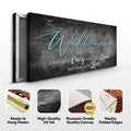 Crazy Lousd Lave Family Name Sign by Tailored Canvases