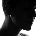 Created Abalone Stud Earrings in 10K Gold by DailySale
