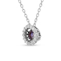 Created Alexandrite Dancing Stone Necklace by Fine Color Jewels