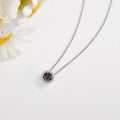 Created Alexandrite Dancing Stone Necklace by Fine Color Jewels