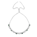 Created Green Emerald Tennis Bracelet by Fine Color Jewels