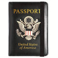 Creative Passport Holder Cover With 3D Metal Badge by DailySale