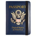 Creative Passport Holder Cover With 3D Metal Badge by DailySale