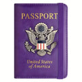 Creative Passport Holder Cover With 3D Metal Badge by DailySale