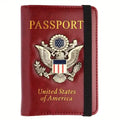 Creative Passport Holder Cover With 3D Metal Badge by DailySale