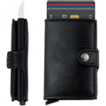 Credit Card Holder RFID Blocking Genuine Leather Vintage Aluminum Business Wallet by DailySale