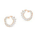 Crescent Moon Earrings Made With Crystals by DailySale