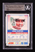 Cris Carter Signed 1989 Score #72 RC (BGS) by Price Is Right Miami