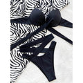 Criss Cross Wrap Push Up Bikini Swimsuit by DailySale