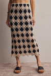 Crochet Diamond Midi Skirt