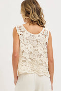 Crochet Lace Tank Top by Boutique 23