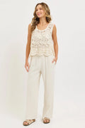 Crochet Lace Tank Top by Boutique 23