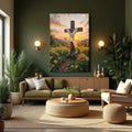 Cross and Flowers Faith Wall Art by Tailored Canvases