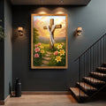 Cross and Flowers Faith Wall Art II by Tailored Canvases