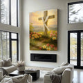 Cross and Flowers Faith Wall Art III by Tailored Canvases